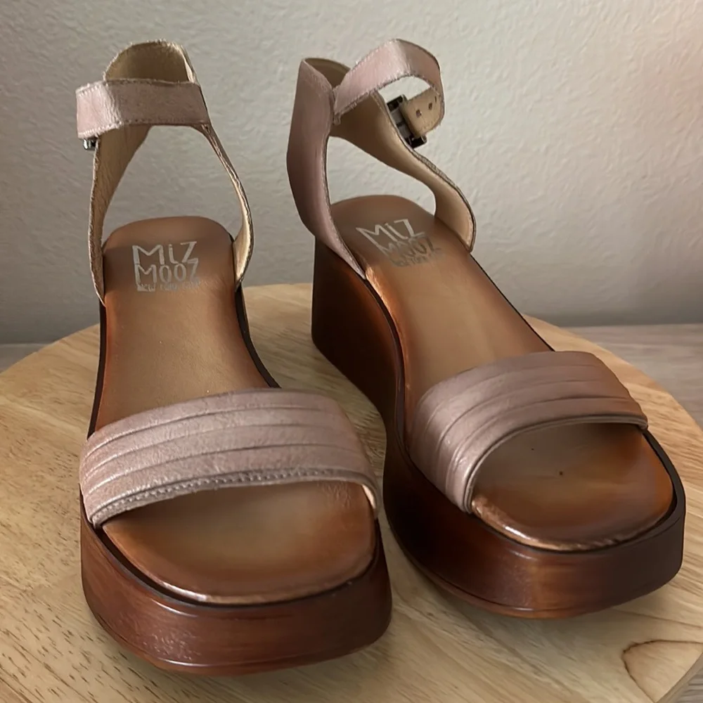 Miz Mooz Leather Platform Wedges - Gwyneth